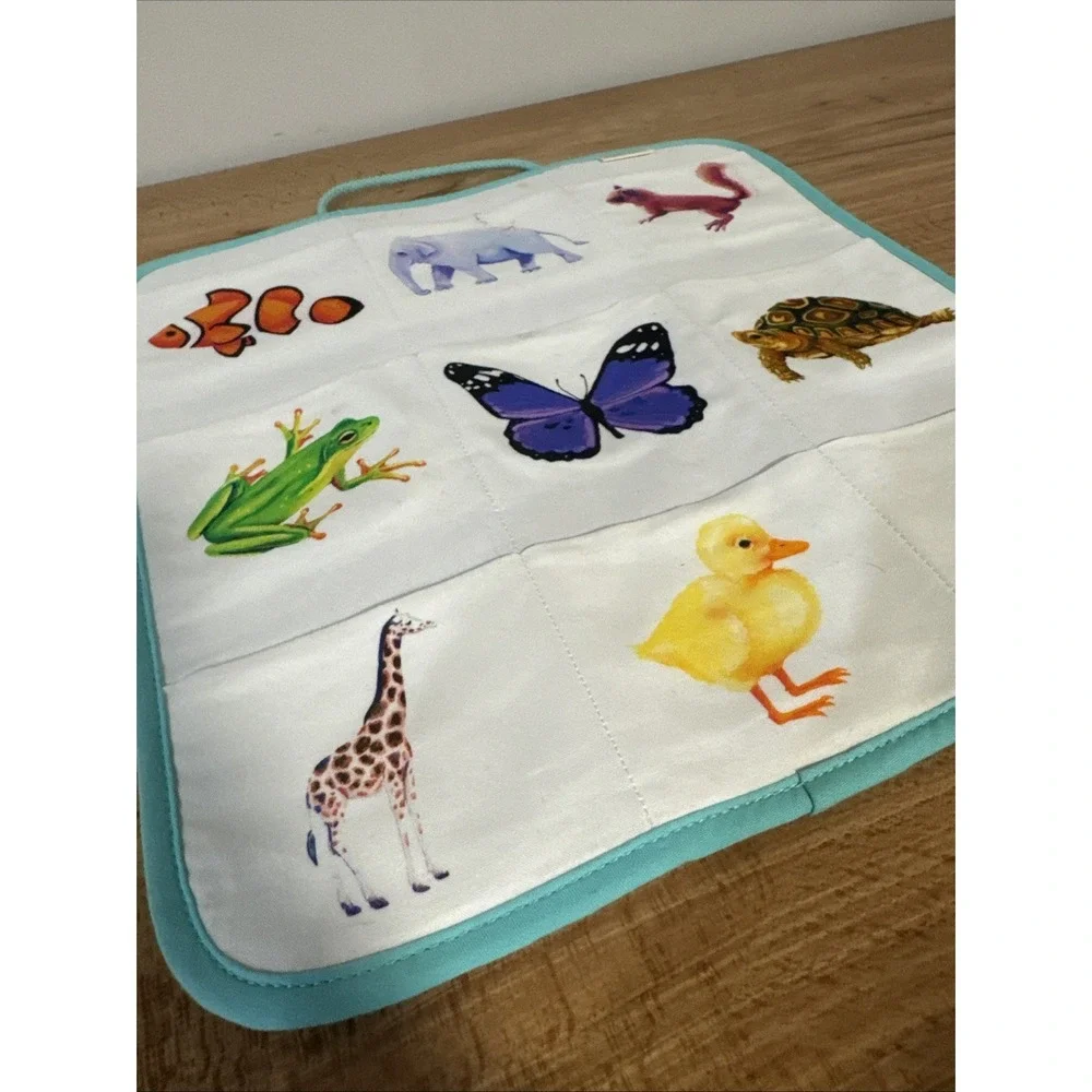 Lovevery Quilted Critter Pockets Matching Game Plush Replacement Board ONLY - Picture 2 of 5